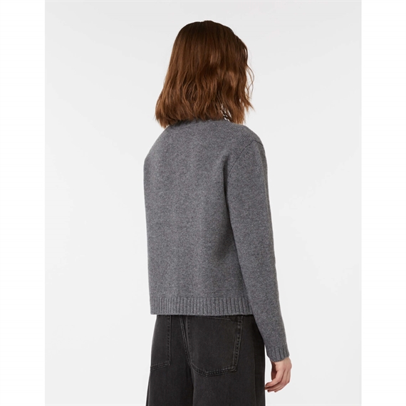 Weekend Max Mara Olbia Cardigan, Dark Grey Melange